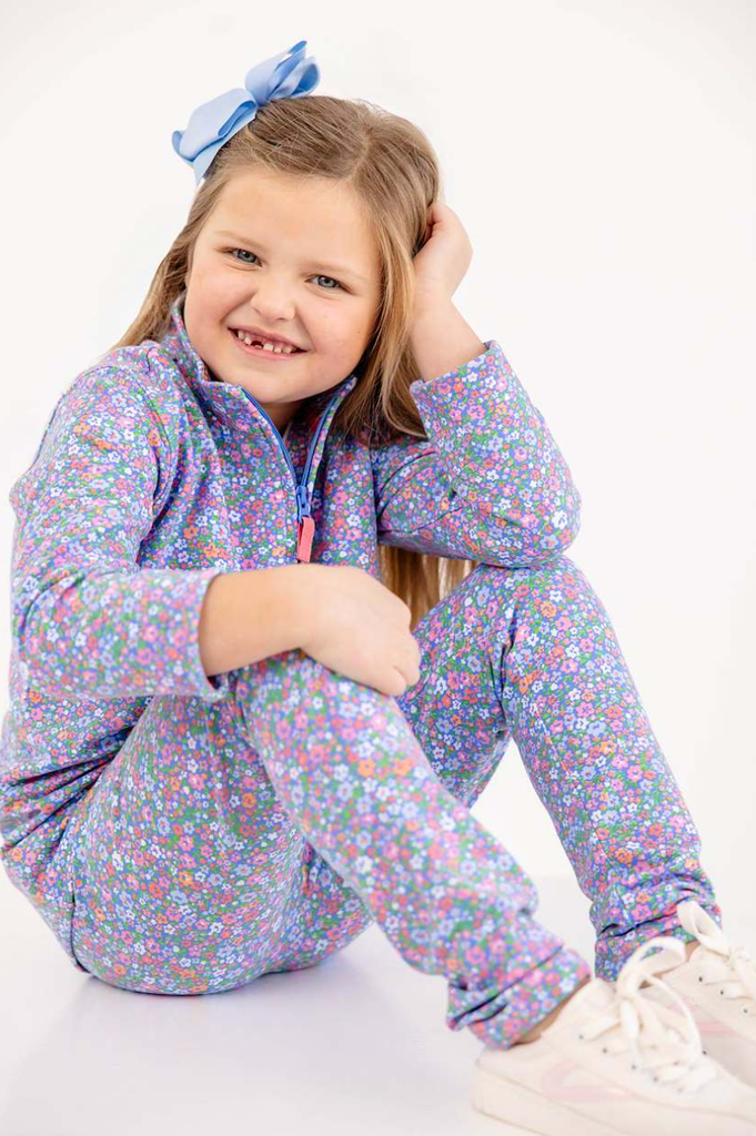 Canter Collar Half-Zip - Mountain Brook Mini Floral