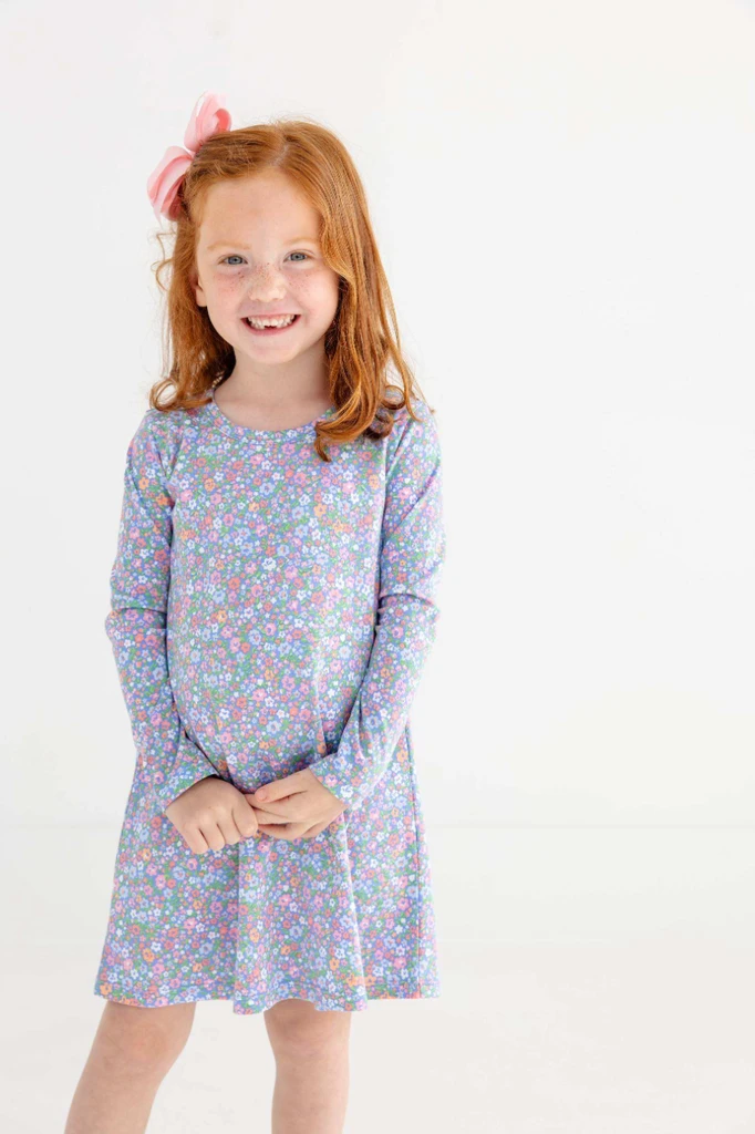 Long Sleeve Polly Play Dress - Mountain Brook Mini Floral