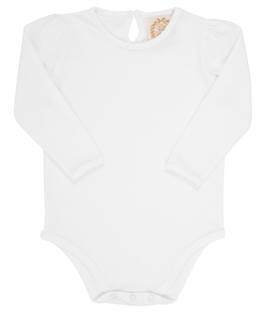 Long Sleeve Penny's Play Onesie - Worth Avenue White
