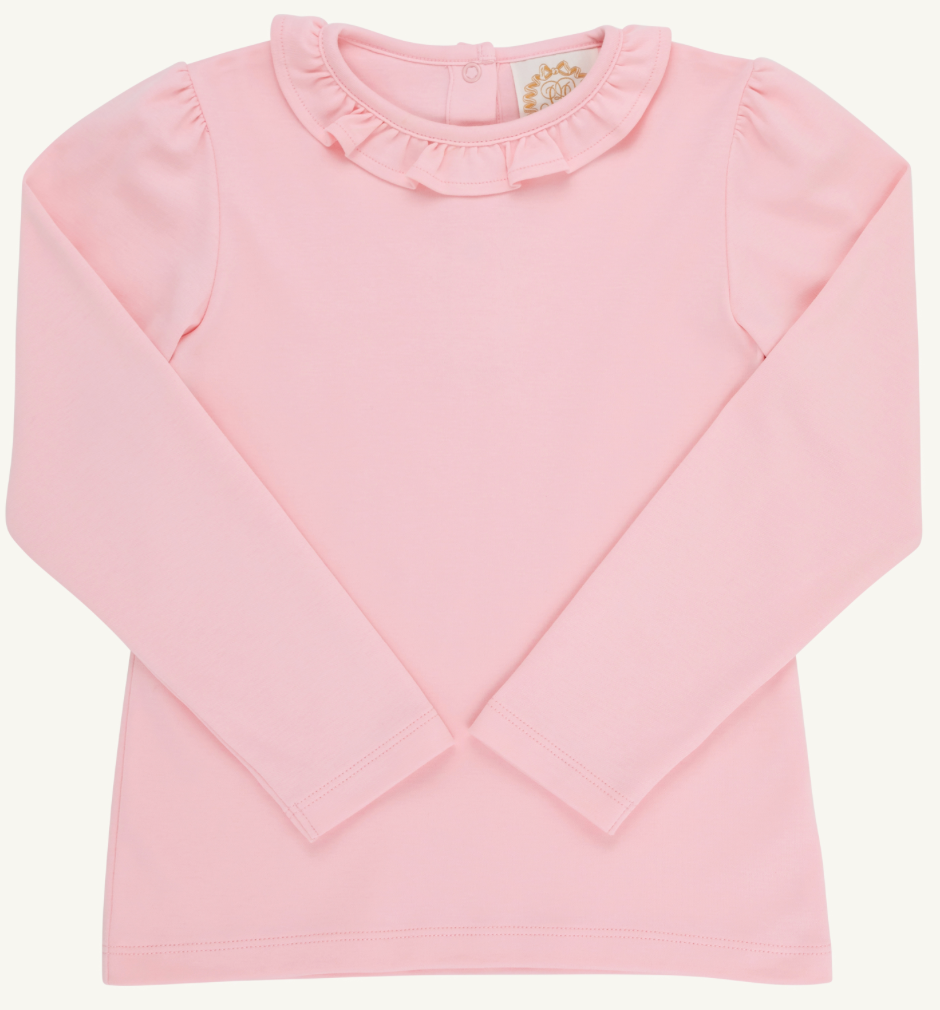 Reece Ruffle Top - Sandpearl Pink
