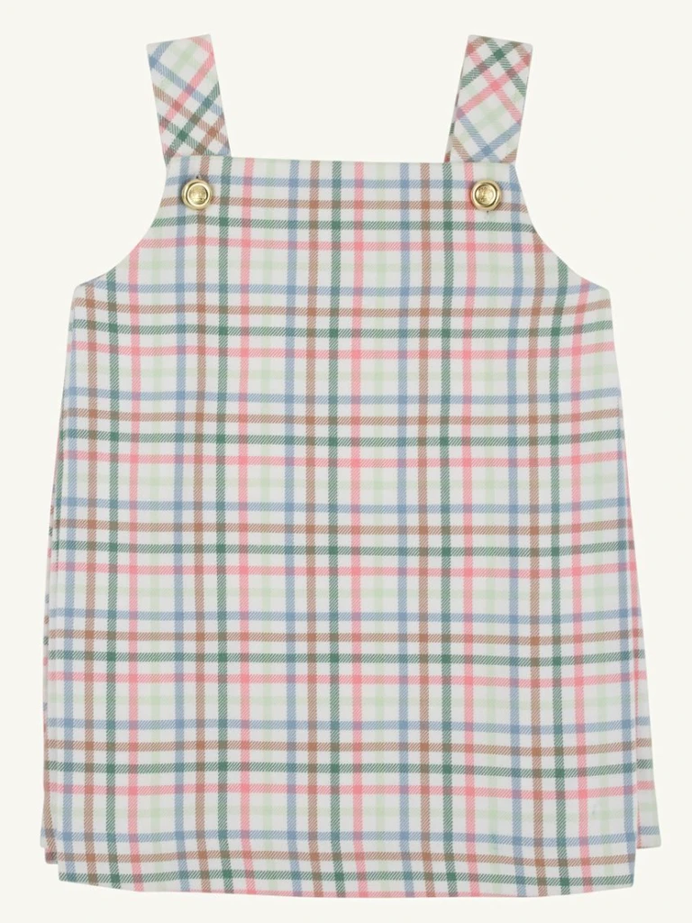 Pleated Ginny Romper - Manalapan Plaid