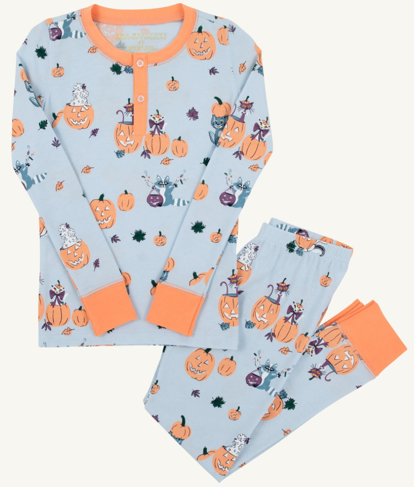 Payton Pajama Set - Candy and Critters (Blue)
