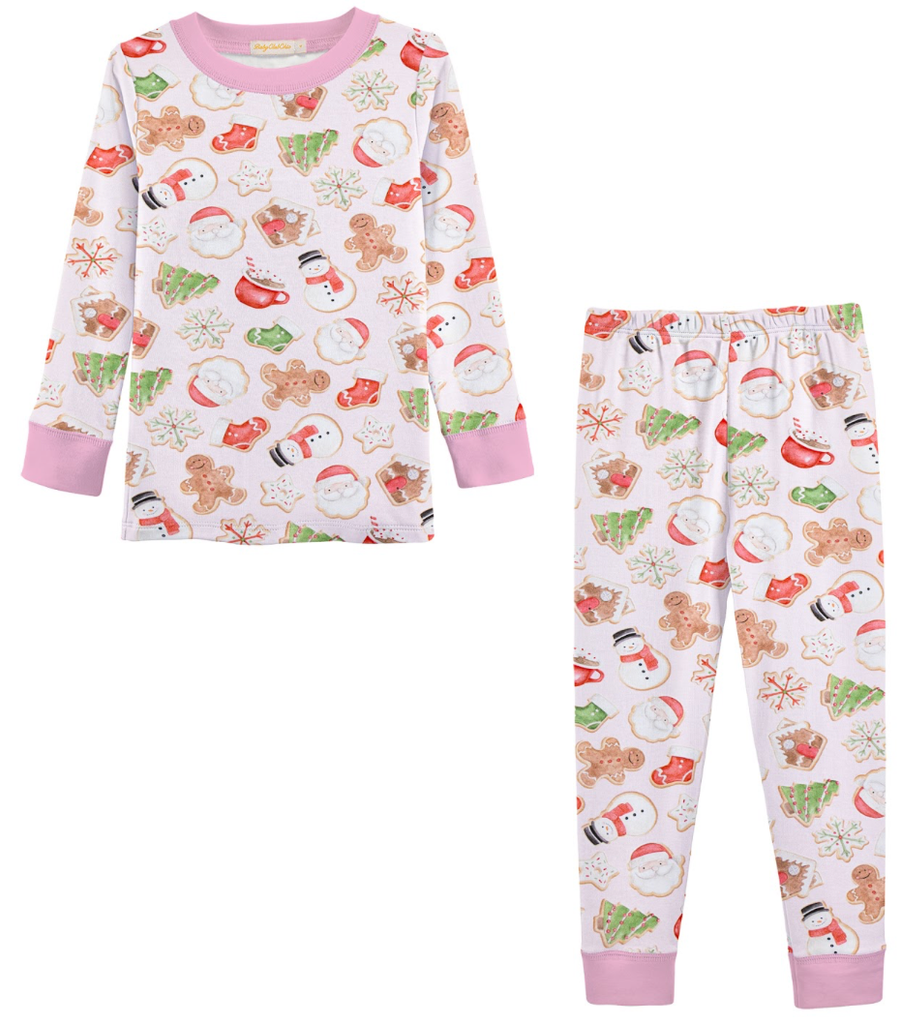 Santa's Treats Pink Pajama Set