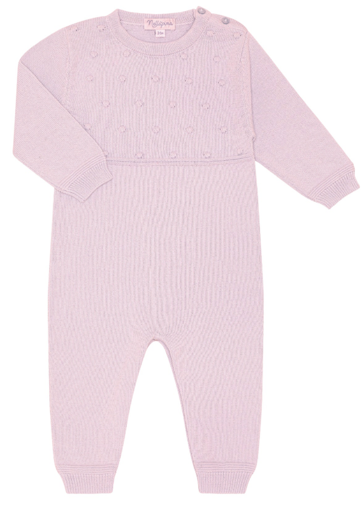 Pink Dotted Knit Bodysuit