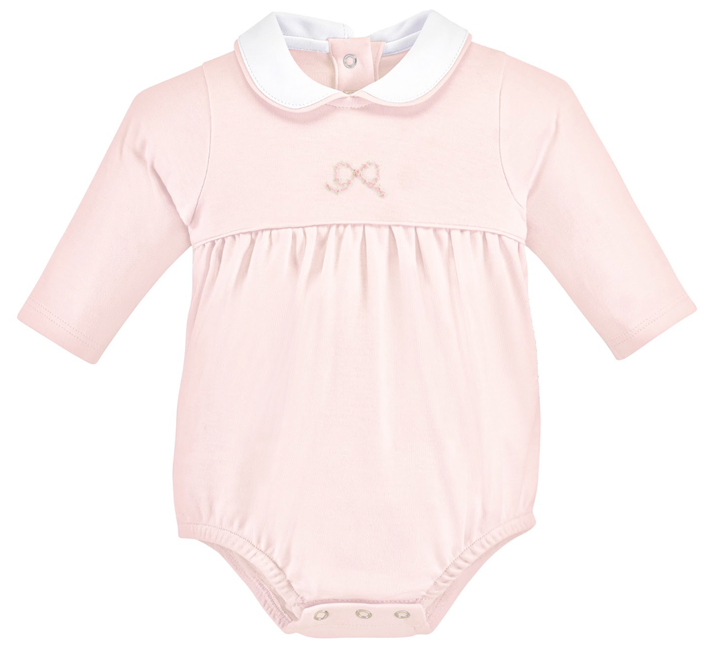 Pretty Bows Embroidered Pima Bubble