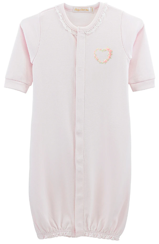 Sweet Heart Embroidered Pima Converter Gown