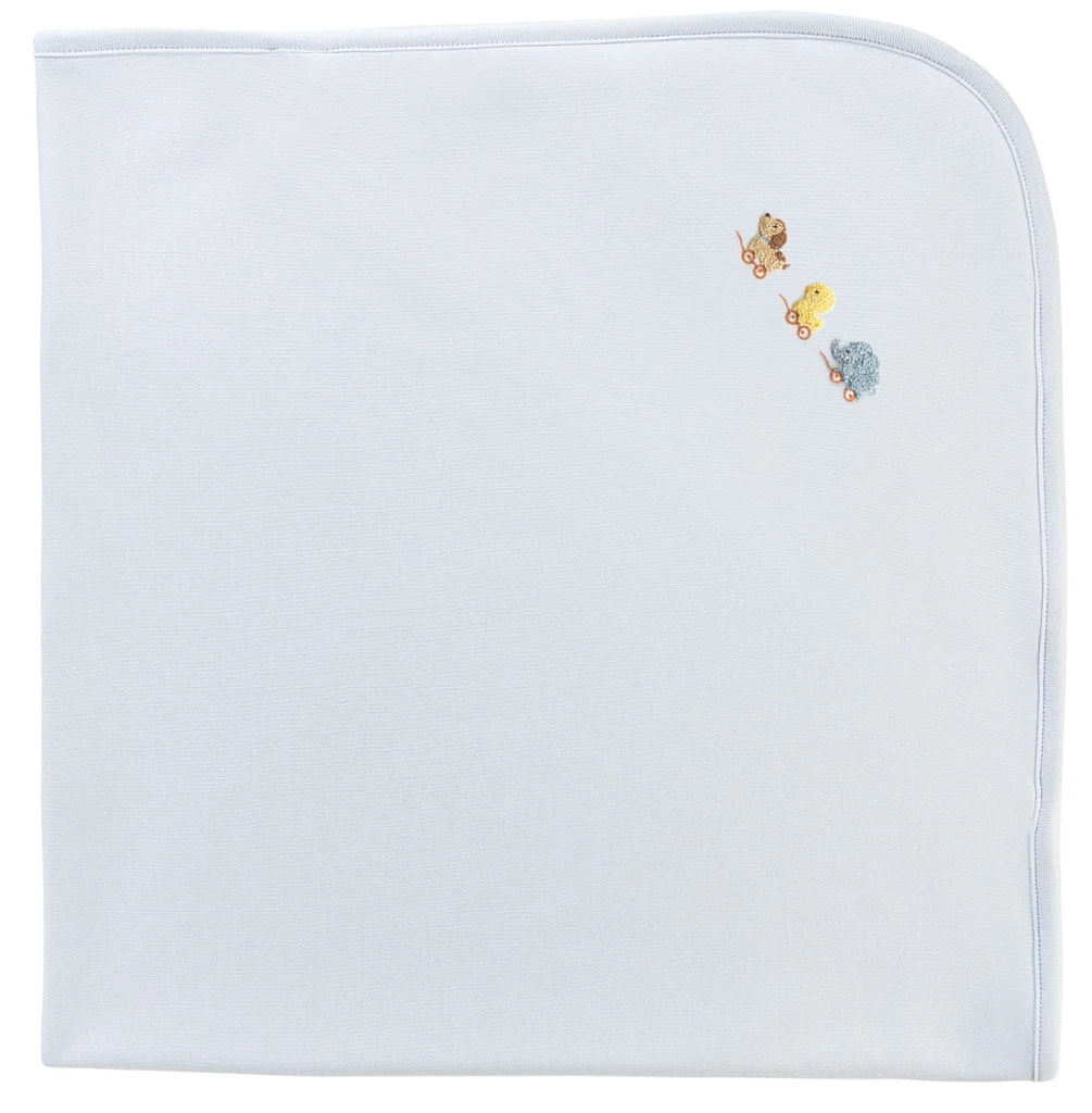 Sweet Toys Embroidered Pima Receiving Blanket