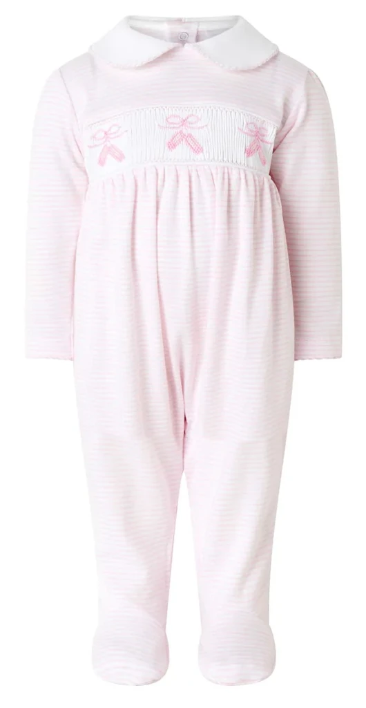 Pink Ballet Embroidered Babygrow