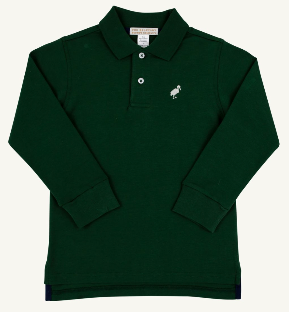 Prim And Proper Polo (Pima) - Grier Green / Palmetto Pearl