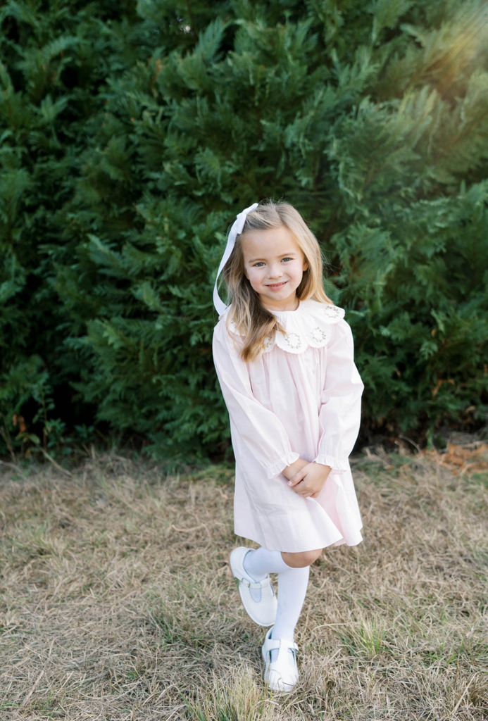 Chloe Dress - Blessings Pink, Wreath