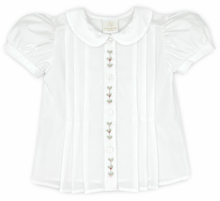 Vintage Blouse - White Batiste / Holly