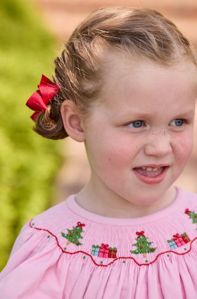 Smocked Bishop Dress - Holly Days