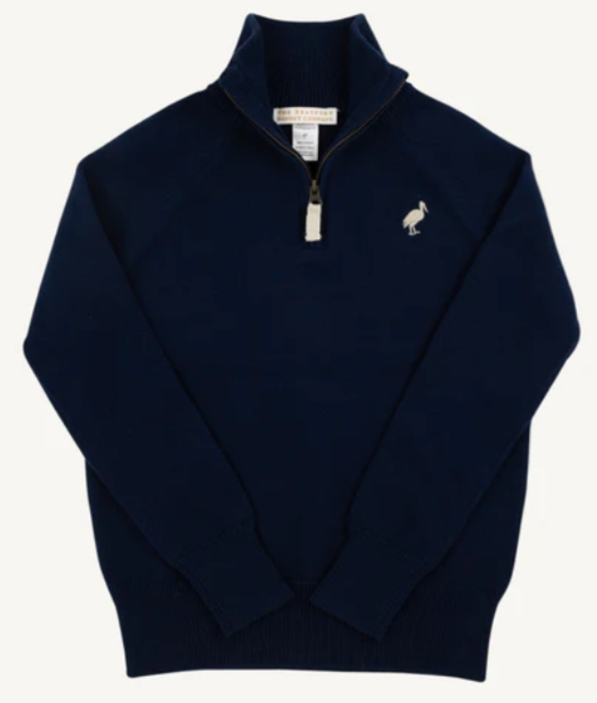 Hayden Half Zip Sweater - Nantucket Navy