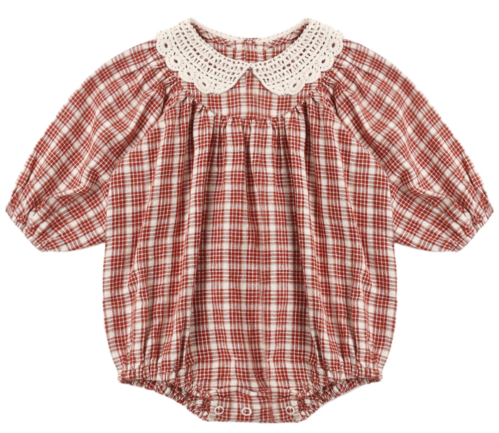 Heidi Romper - Vintage Plaid