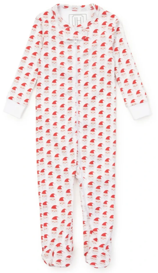 Parker Zipper Pajama - Whimsical Santa