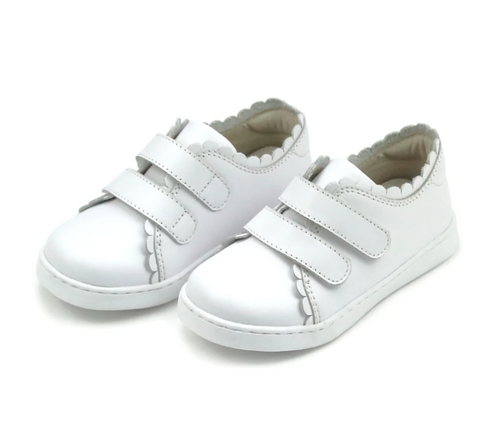 Caroline Scallop Sneaker - White