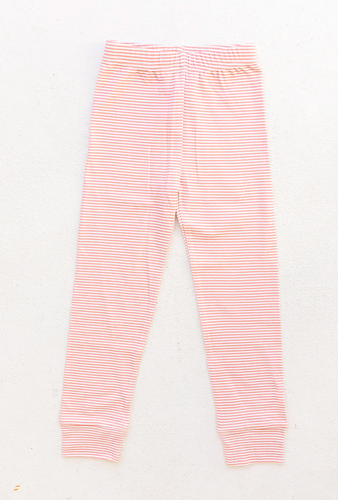 Hallie Leggings - Mauve/White Stripe