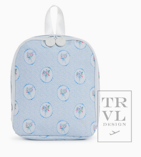 Bring It Lunch Bag - Floral Medallion Blue