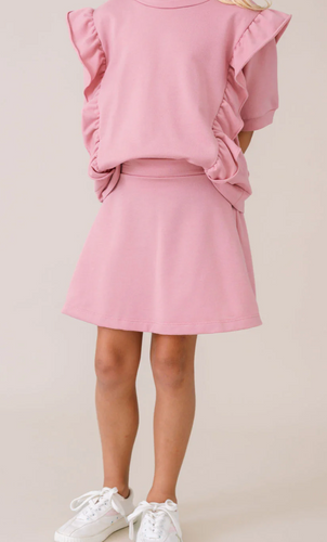 Lacey Skirt - Pembroke Pink