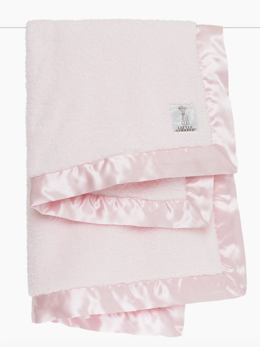 Chenille Baby Blanket Pink