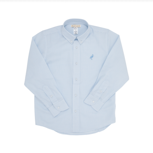 Dean's List Dress Shirt - Barrington Blue Mini Windowpane