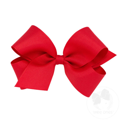 Medium Classic Grosgrain Bow - Red