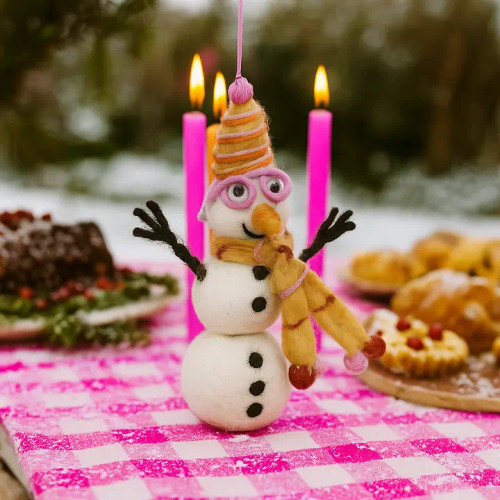 Funky Snowman Ornament