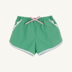 Cheryl Shorts Broadcloth - Gibson Island Green/Worth Ave White
