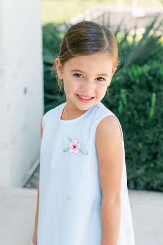 Sybil Blue Sleeveless Dress