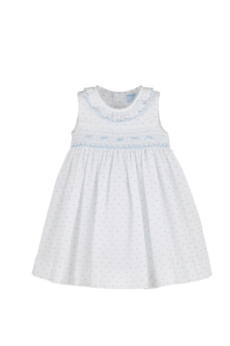 Plumeti Smock Dress Blue