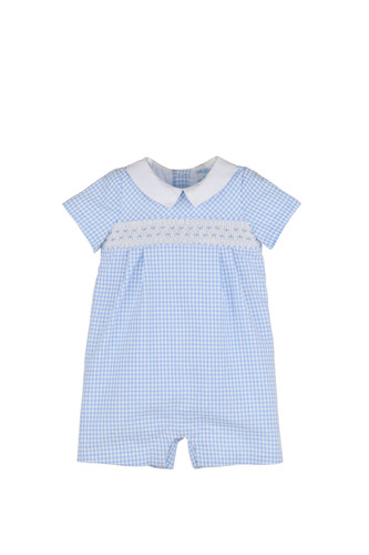 Vichy Smock Bubble Blue