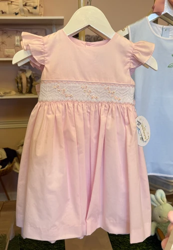 Combo Smock Batista Dress Pink
