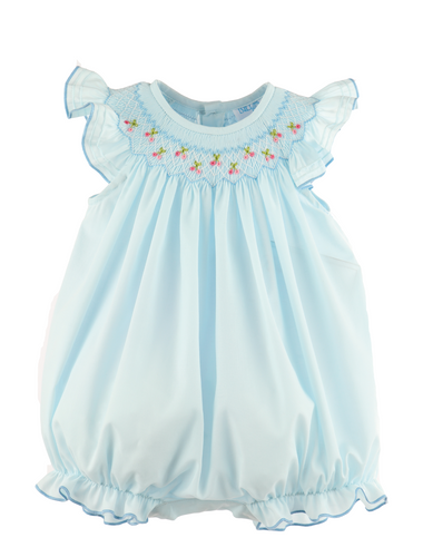 Cherries Smock Bubble Blue