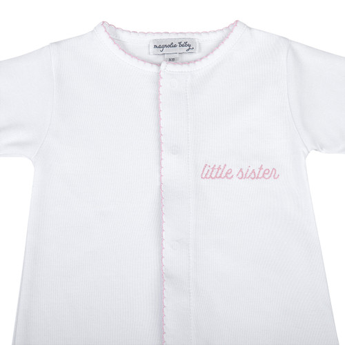 Little Sister Pink Embroidered Converter Gown
