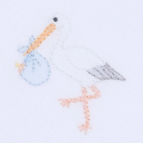 Vintage Stork Light Blue Hat