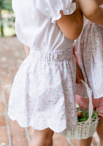 Susie Scallop Skirt Set - Belle Bunny Floral