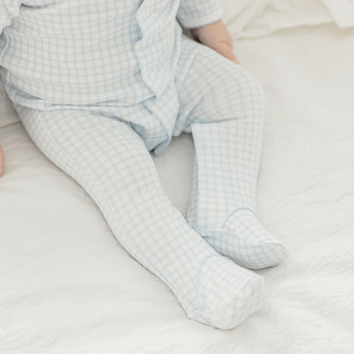 Peek-A-Boo Wishes Light Blue Footie