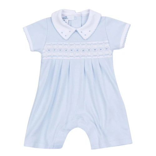 Lillian and Landry's Classics Light Blue Smocked Playsuit