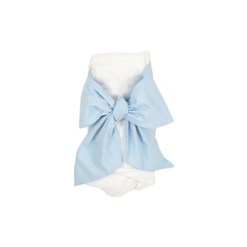 Bow Swaddle Broadcloth - Buckhead Blue