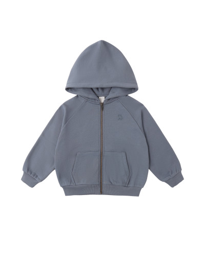 Zip Raglan Hoodie - Marine