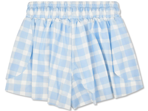 Blue Gingham Butterfly Shorts