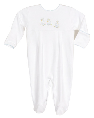 Lambikins Footed Pajamas - Blue