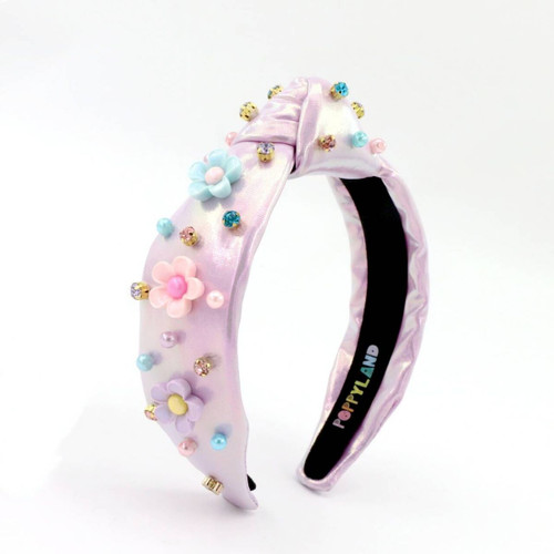 Pastel Shimmer Flower Headband