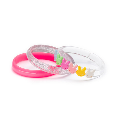 Bunnies Neon Pink Bangles