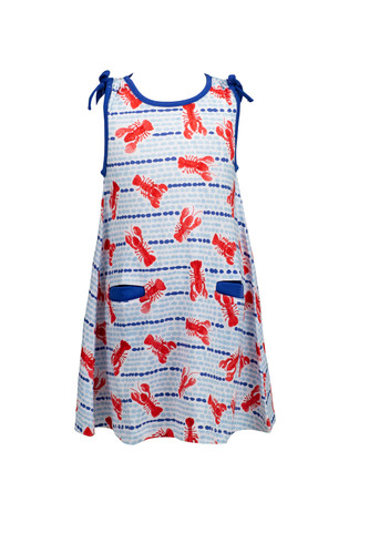 *PREORDER* Sleeveless Dress - Lobster