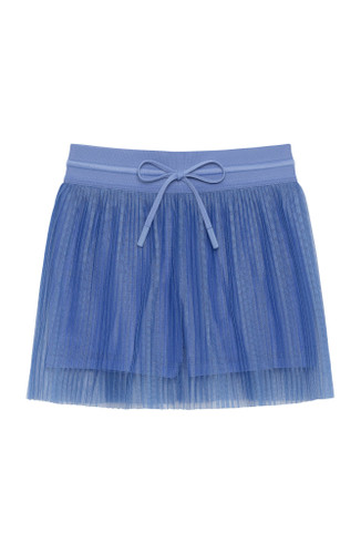 Sky Blue Pleated Skort