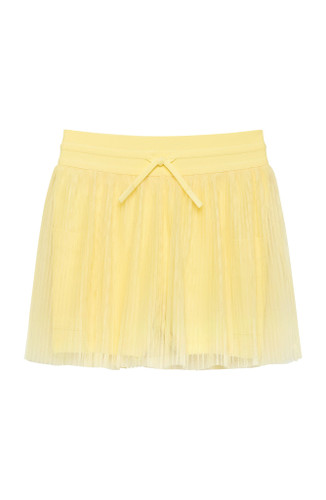 Lemon Pleated Skort