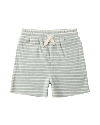 *PREORDER* Terry Boys Short - Seafoam Stripe