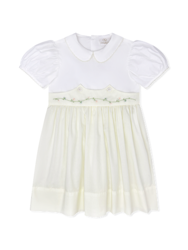 Sundays Best Dress - Blessing Yellow, Flower Embroidery