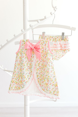 Diaper Set - Yellow Floral